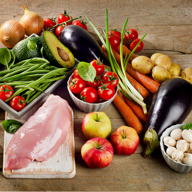 Photo of beautifully
            arranged food