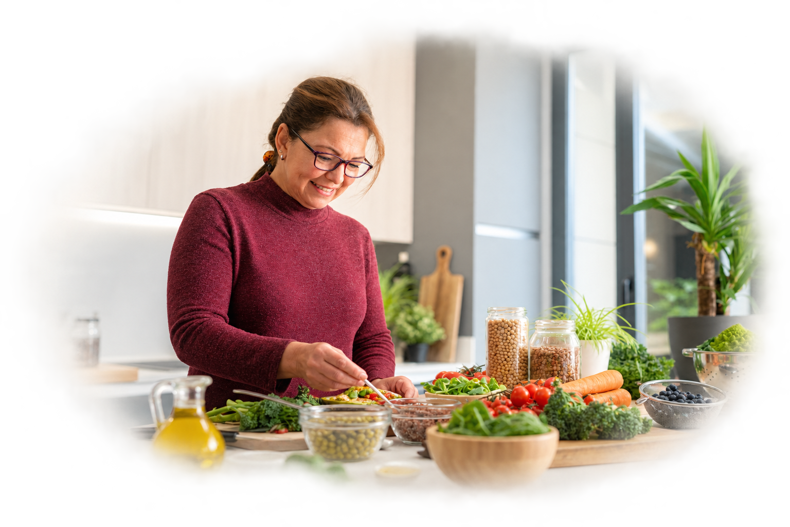 Personlig kostplan med friske råvarer